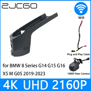 ZJCGO Dash Cam 4K UHD 2160P Auto Video Reģistratoru DVR Nakts Redzamības BMW 8 Sērija G14 G15 G16 X5 M G05 2019-2023