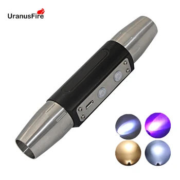 Ekspertu Jade Lukturīti, USB Uzlādējams UV LED 395NM/365nm ultravioletās Gaismas 4 faili Ultravioleto Lāpu Nefrīta krāsas Rotaslietas dzintara Naudu