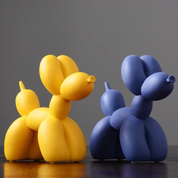 Gudrs Sveķu Balonu Suns Radošo Miniatūras Statuetes Amatniecības Teraryum Pasaku Dārzs Miniatūras Abstraktās Mākslas Modes Mājas Apdare