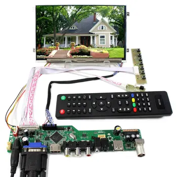 HD MI VGA, AV, USB RF LCD Kontrolieris Valdes 7inch 1024x600 HV070WS1-105 LCD Ekrāns