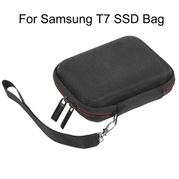 EVA Portatīvo Universālā Cietā Uzskaites Box Glabāšanas Somas Kabata Samsung T7 SSD Cieto Disku Soma Maisiņš Aizsardzības Somas Piederumi