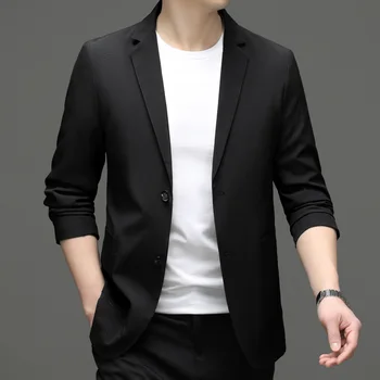 5081-2023 Vīriešu uzvalku uzvalks pavasara jaunu uzņēmējdarbības profesionālo vīriešu uzvalks jaka gadījuma korejiešu versiju uzvalks