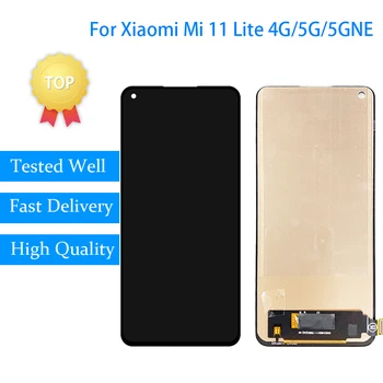 Incell Kvalitātes Xiaomi Mi 11 Lite 4G 5G 5G NE šķidro kristālu Displejs LCD Ekrāna Pieskarieties Montāža Remonts Mobilā Tālruņa Ekrānā ecrã Tela