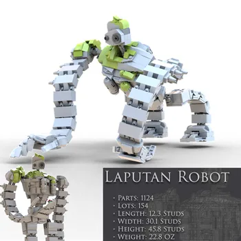 Jaunu KM Robots Ar Laputan Robots Fit KM-20801 Sky City-Laputa Robots Modeli, Celtniecības Bloki, Ķieģeļi Bērniem DIY (do it yourself, Rotaļlietas, Zēns Dāvanu Dzimšanas dienā