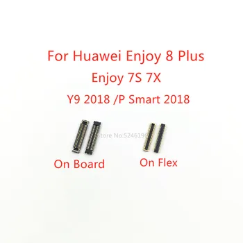 5-10Pcs LCD Ekrānu ražošanas procesu kontroles Savienotājs 40Pin Par Huawei Baudīt 8 Plus Baudīt 7S 7X /Y9 2018 /P Smart 2018 Plug Uz Kuģa