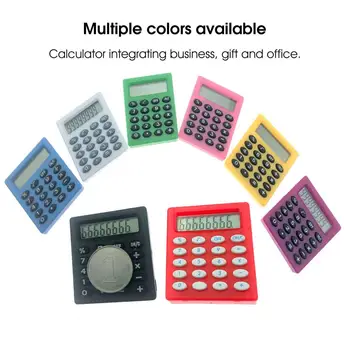 Noderīga Studentu Kalkulators Akumulatora Barošanu Labu Sniegumu Mini Kalkulators, 8 Krāsas Mini Kalkulators