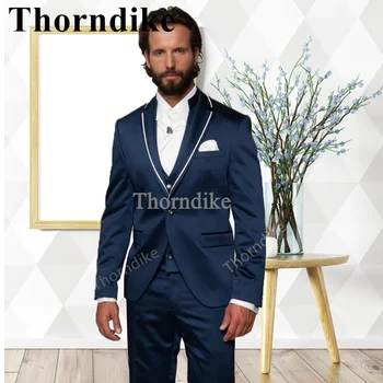 Thorndike Jaunu Produktu Express Vīriešu Īpašu Stilu Moderns Uzvalks Pasūtījuma Oficiālu Kāzu Tērpu Modes Elegants Uzvalks