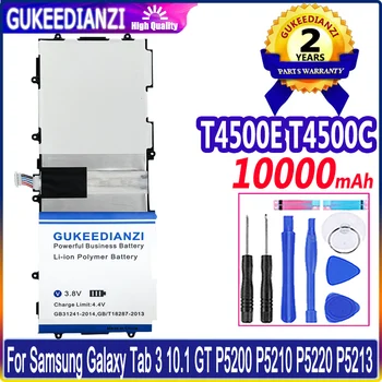 Akumulatora T4500E T4500C Samsung Galaxy Tab 3 10.1 GT P5200 P5210 P5220 P5213 Tab3 10.1 Augstas Ietilpības Akumulators 10000mAh Bateria