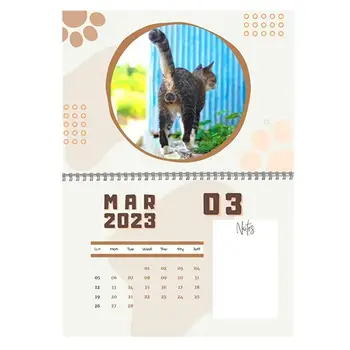 2023 Kalendārs Kaķi Funny Funny Kalendārs Sienas, 12 Mēnešus Kalendāra Improvizēt Dāvanu Klāt Vīrieši, Sievietes, Tīņi Un Kolēģiem Draugiem