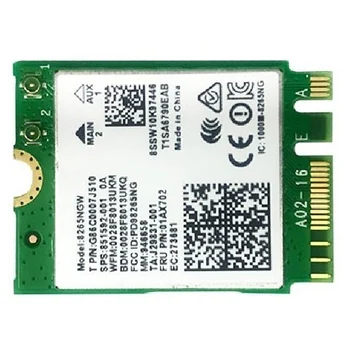 AC8265 Bezvadu Tīkla Karti 2.4 GHz-5 ghz Dual-Band M. 2 Wifi Karti ar IPEX4 Paaudzes Elastīgu Antenas, lai Jetson Nano