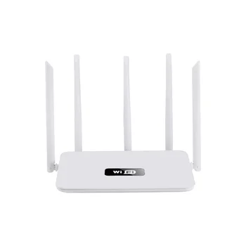 WiFi Maršrutētājs 5 Antenas Bezvadu Maršrutētāju 2.4 G 300Mbps AP/Dial Režīms Wifi Repeater 5 High Gain Antena Mājas(ES Spraudnis)