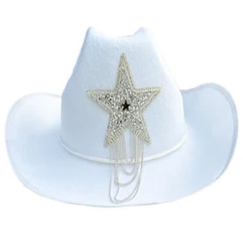 Līgava Cowgirl Cepuri Bachelorette Party Hat Līgava Kovboju Cepure Disco Līgavas Puses Cepure