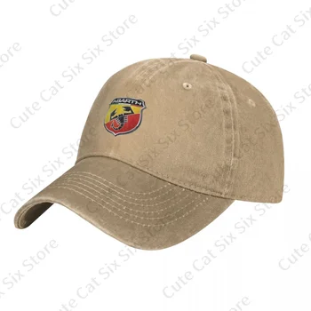 Vīrieši un Sievietes Vintage Abarths Beisbola Kovboju Cepure, Cepures Regulējams Gadījuma Kokvilnas Saules Cepures Unisex Sejsegu Cepures