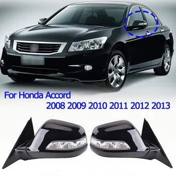 Honda Accord 2008 2009 2010 2011 2012 2013 Auto 8 Vadi Atpakaļskata Spogulis Montāža Elektriskais Saliekamais Apkures Pagrieziena Signāla Gaismu