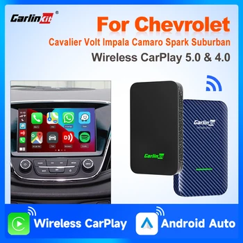 Bezvadu CarPlay Adapteris CarlinKit 5.0&4.0 Bezvadu Android Auto BT Auto-connect Chevrolet Volt Corvette Prisma Moncā Aveo