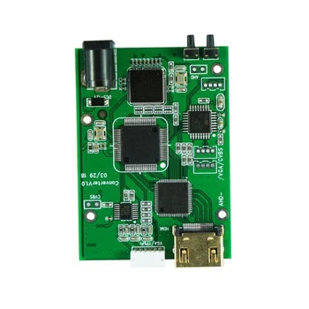 AHD41 4-In-1 HD Video Signāla Pārveidotājs Valdes AHD TVI CVI CVBS Signāls -Saderīgu VGA CVBS Signālu Pārveidotājs Valde