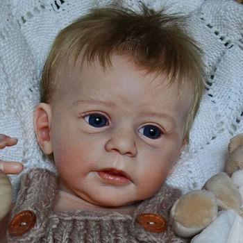 19inch Atdzimis Lelle Komplekts Mika Cute Baby Spilgti Nekustamā Soft Touch Tukša Lelle Komplekts Piliens Kuģniecība