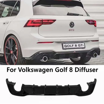 Par Volkswagen Golf 8 GTI Max Augstas Kvalitātes Automašīnas Aizmugurējā Bufera Spoileris Izkliedētāju Aizmugures Sānu Sadalītāja Spoileris Lūpa Pakaļējo Lūpu