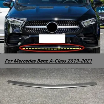Priekšējā bufera dekoratīvā chrome lentas Mercedes Benz A-Klases 2019-2021