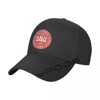 Dānijas Futbola Komandas Logo Beisbola Cepure Vienkrāsainu Modes Regulējams Atpūtas Vīriešu Cepures Sieviešu Cepures Cepures