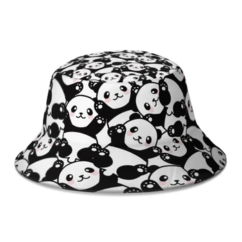 Pavasarī, Vasarā Gudrs Panda Spaini Cepures, lai Unisex Jaunums Kawaii Dzīvniekiem Zvejnieka Cepure Beach Saules Cepure
