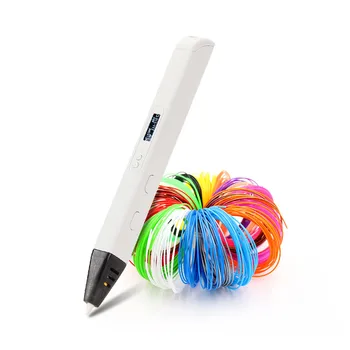 RP800A 3D Pildspalva Profesionālās Drukāšanas Pildspalva ar LED Displeju Zīmēšanas Komplekts Doodling Mākslas Amatniecības Pieņemšanas Dāvanas Izglītības Jauniem Karstā Pārdošanas