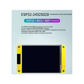 ESP32, WiFi, Bluetooth Attīstības padomes 2.8 Collu 240X320 Smart Displejs Ekrāns TFT Modulis LVGL skārienekrānu