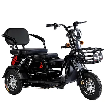 Augstas Izturības Elektriskais Tricikls Drošības Elektriskais Tricikls Mazā Sadzīves Kompakts Pieaugušo Vecākiem Iepirkšanās Atpūtas Motorollera