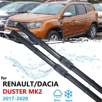 Auto Tīrītāju slotiņu par Renault Dacia Duster MK2 2017 2018 2019 2020 HM Priekšējā Loga Priekšējā Vējstikla Tīrītāji Automašīnas Piederumi