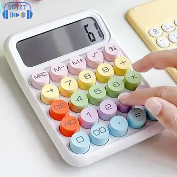Karikatūra Konfektes Krāsa Kalkulators Klusums Mehāniskā Klaviatūra Desktop Finanšu un Grāmatvedības Mācību Kalkulators