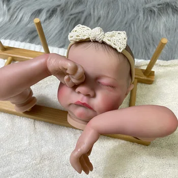19inch Jau Krāsotas Atdzimis Lelle Daļas Levi Spilgti Bērnu 3D Krāsošana ar Redzamām Vēnām Auduma Struktūra Iekļauts
