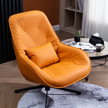 Nordic light luksusa mūsdienu minimālisma slinks dīvāna, krēsla dzīvojamā istaba, guļamistaba, atsevišķa rotējoša balkons ar atpūtas krēslu tīģeris