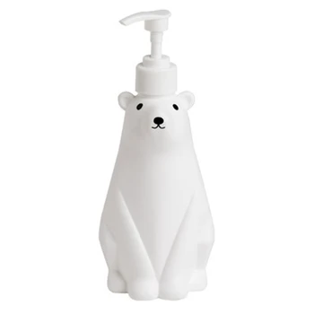 Polar Bear Dušas Želeja Dozatoru Šampūns Konteineru Losjons Nedot Pudeli Mazgāšanas Līdzekļu Uzglabāšanas Pudele Sadzīves