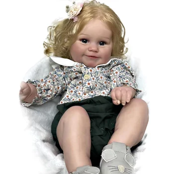60 cm Maddie Bebe Atdzimis Bērnu Gatavo Lelli, Roku darbs Spilgti Reāli Реборн muñecas reales para niñas Dāvanas