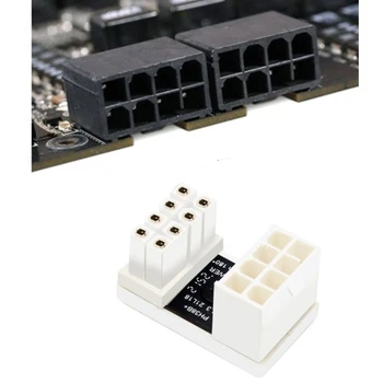 ATX 8pin Male 180 Grādu Leņķveida uz 8 Pin Sieviešu Strāvas Adapteris datori grafiskās Kartes GPU PCIe 8 Pin U Savukārt Savienotājs