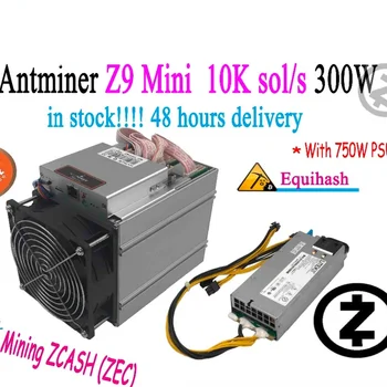 ETH BTC Bitmain-minero antiguo usado Antminer Z9 Mini Asic Equihash, ZEC BTG, 10k, Sol/s, 300W, con psu, Económico