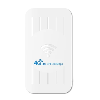 4G Bezvadu Maršrutētāju Atbalsta POE Barošanas Ar SIM Kartes Slots, Āra Ūdensizturīgs IP65 300Mbps 4G CPE (ES Spraudnis)