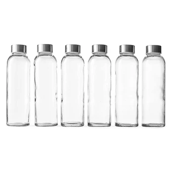 Atkārtoti Uzpildāmu Ūdens Pudeles Ar Vāciņiem Dabas BPA Free Eco Draudzīgu Sulas