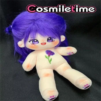 Nē atribūts Monster Qian Xing Violeta 25cm Gudrs Plīša Lelle Pildījumu Saģērbt Cospslay Anime Rotaļlietas Attēls Xmas Dāvanas