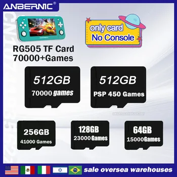 ANBERNIC RG505 TF Kartes 512G 70000 Spēles Ps Vita 3ds Gamecube Atmiņas Kartes Video Spēļu Konsoles, PS2, PS1 PSP