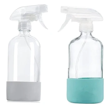 Skaidrs, Aerosola Pudelītes Uzpildāmas Tukša Pudele Ar Silikona Uzmava Tīrīšanas Risinājumus, Ūdens Smidzinātājs