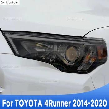 TOYOTA 4Runner 2014. - 2020. gada Auto Eksterjera Lukturu Anti-scratch Priekšējā Lampa Nokrāsa, TPU aizsargplēvi Remonta Piederumi Uzlīmes