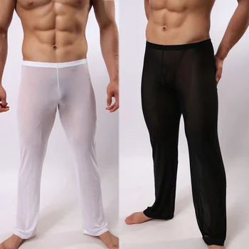 Hirigin Vīriešu Sexy Mīksto Acu Shr S-cauri Stretch Bikses Bikses Slpwear Karstā Pārredzamu Vīriešu Bikses Homewear