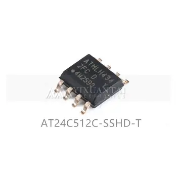 10pcs/Daudz AT24C512C-SSHD-T Sērijas EEPROM-I2C 512K-bitu 64K x 8 3.3 V un 5V 8-Pin SOIC N T/R Jauns