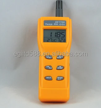 Temperatūra un Mitrums, Rasas Punkta Temperatūras Noteikšana AZ-7755 LCD Displejs CO2 Detektors