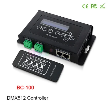 BC-100 CV PWM DMX512 LED Kontrolieris LCD ekrāns RGB LED Moduļi DMX Reostats RF Tālvadības Bezvadu Kontrole RGB LED Sloksnes,Lampas 9V