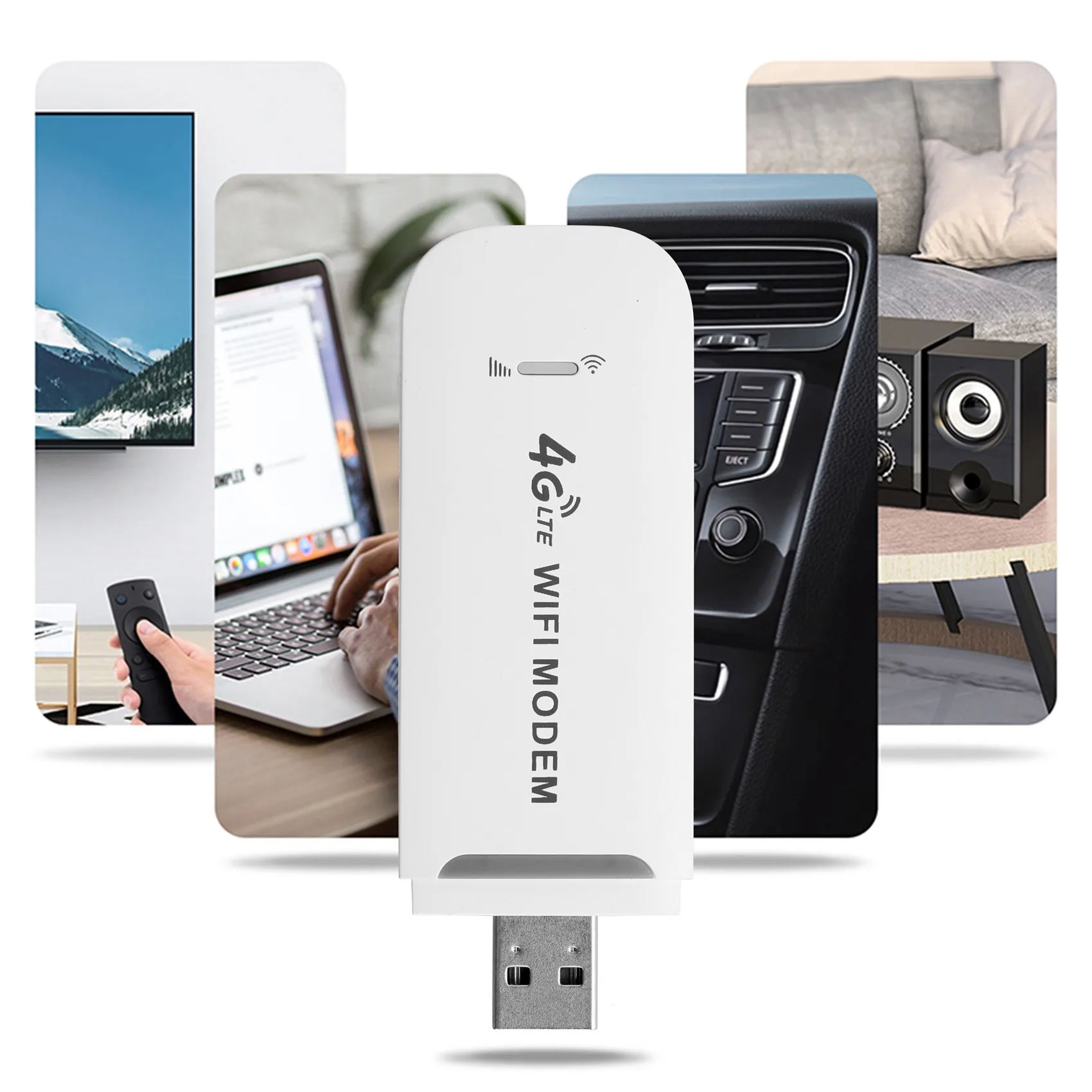 4G LTE USB, Wifi, Modem 3G, 4G, USB Dongle Automašīnu Wifi Router 4G Lte Dongle Tīkla Adapters ar Sim Kartes Slots