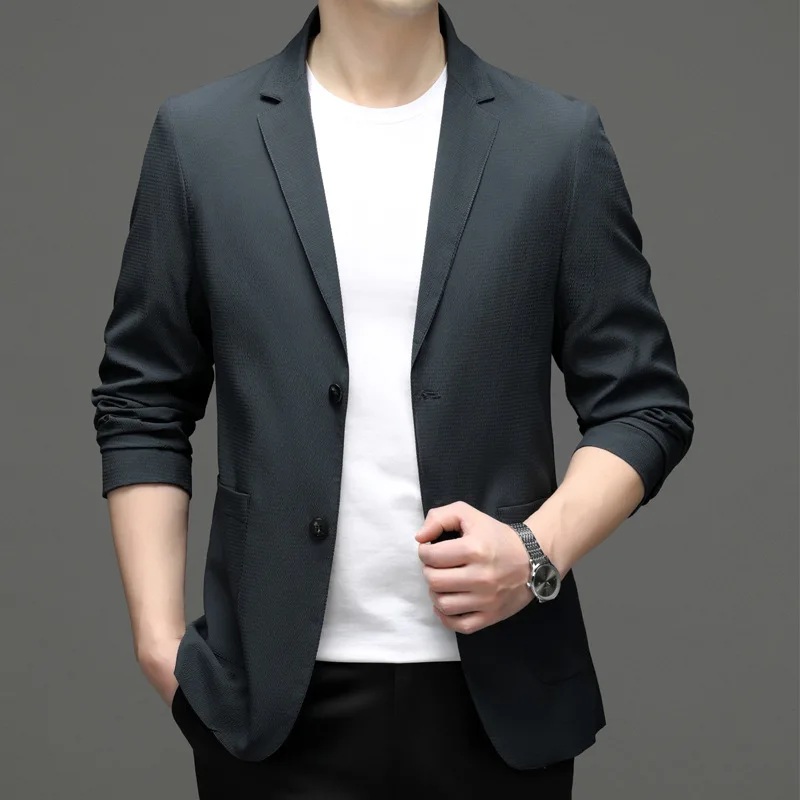 5036-2023 jaunu mazo uzvalks vīriešu korejiešu versiju slim uzvalks vīriešu jaunatnes uzvalks jaka