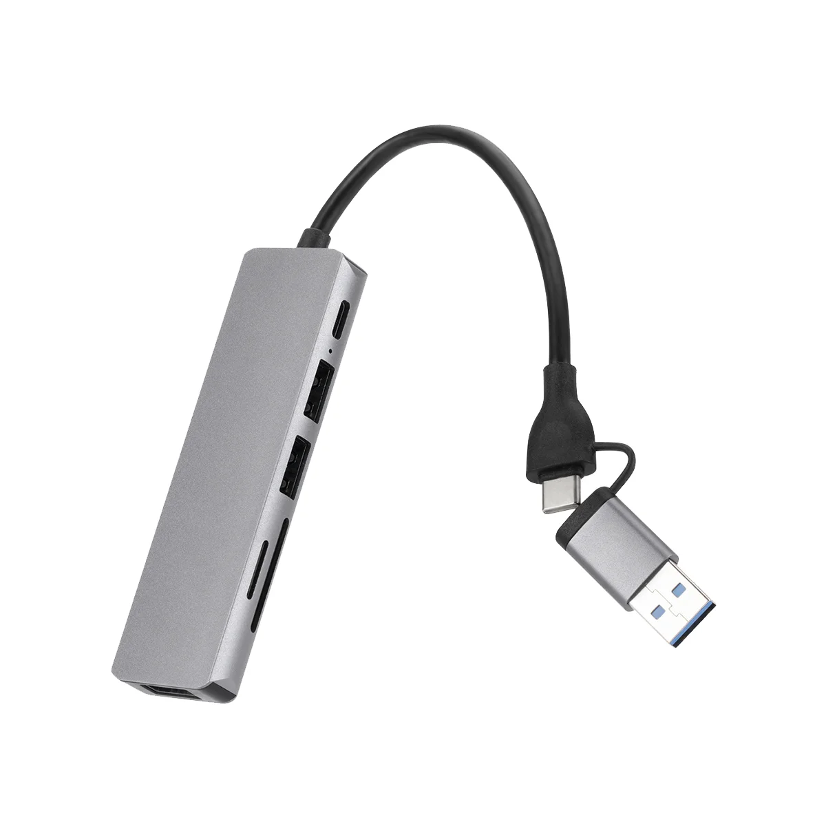 6 in 1 USB 3.0 Tipa C Extender Hub dokstacija Multi USB Sadalītājs Adapteri USB 3.0 2.0 TF SD Lasītājs Slots