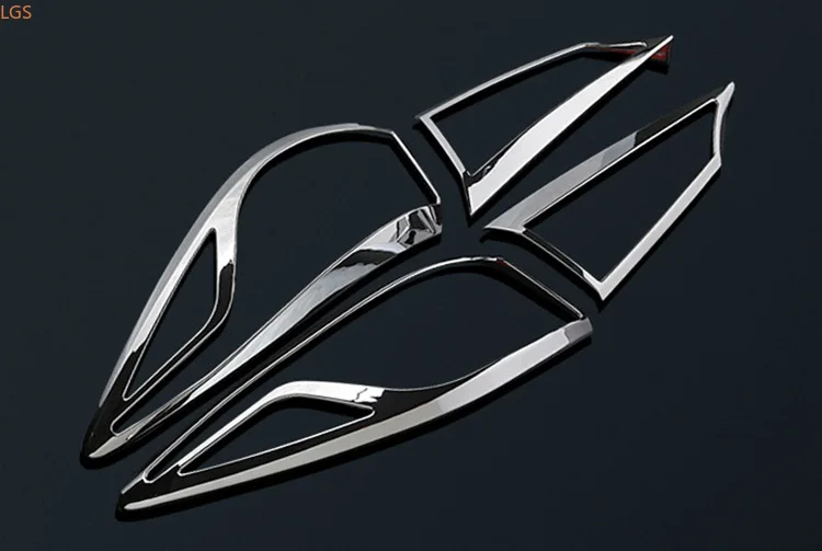 Priekš Mazda 3 AXELA 2013-2016 ABS Chrome, pirms lukturu aizmugures gaismas dekoratīvu rāmīti anti-scratch aizsardzības auto piederumi